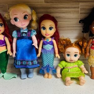 Disney Girls Dolls Collection - Blue, Purple, Green Outfits